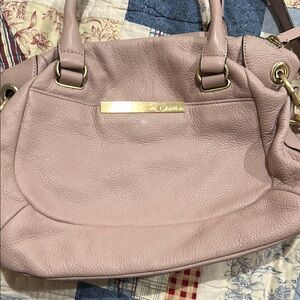 Calvin Klein Pink Leather Women's Bag